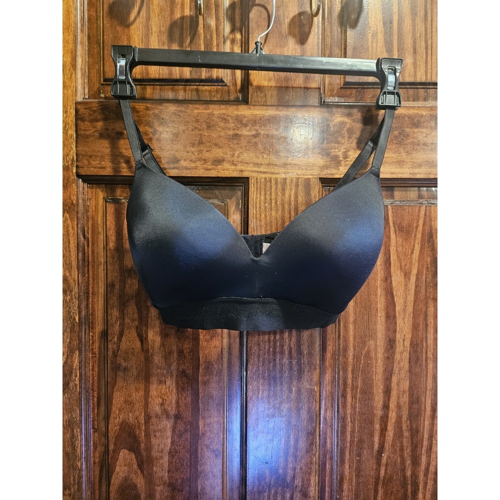 Pink Victoria's Secret Wear Everywhere Wireless Lightly Lined Bra Black 34D